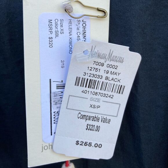 Johnny Was Helena Kimono XS NWT - Picture 5 of 7